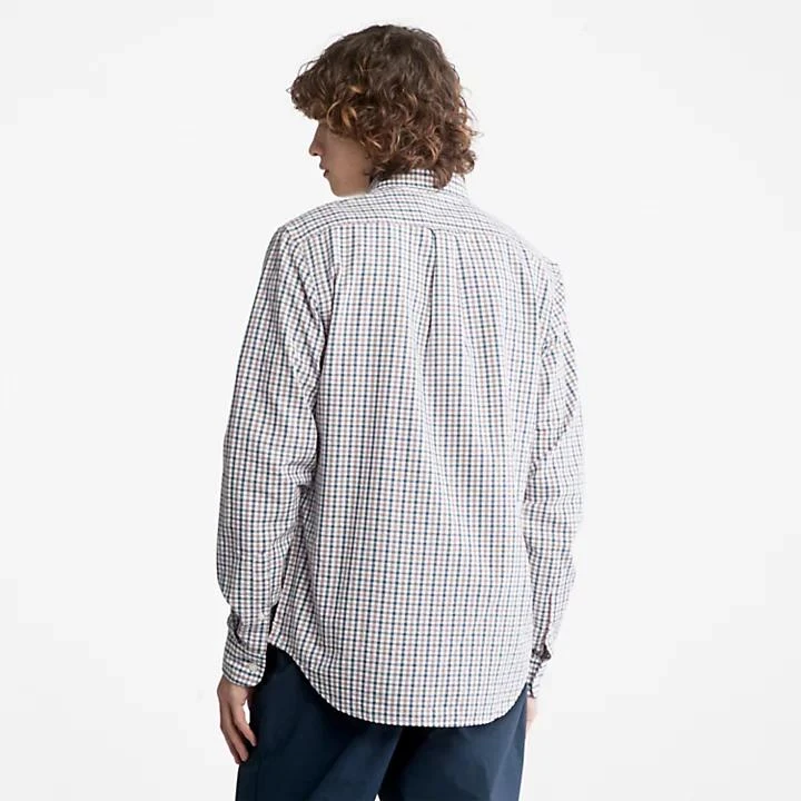 商品Timberland|Seersucker Gingham Shirt for Men in Purple,价格¥347,第2张图片详细描述