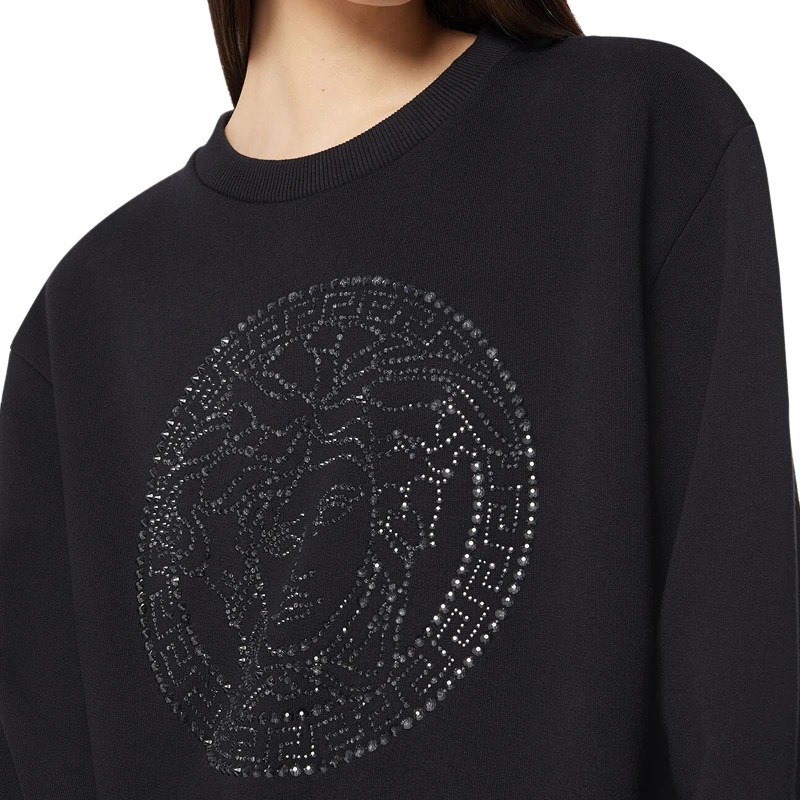 VERSACE 黑色女士卫衣/帽衫 1001570-1A01174-1B000 商品