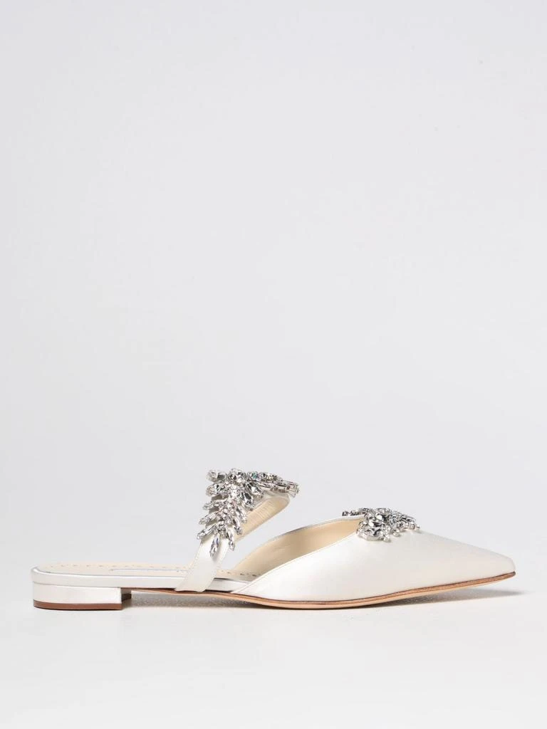 商品Manolo Blahnik|Lurum Manolo Blahnik ballet flat in satin,价格¥6206,第1张图片