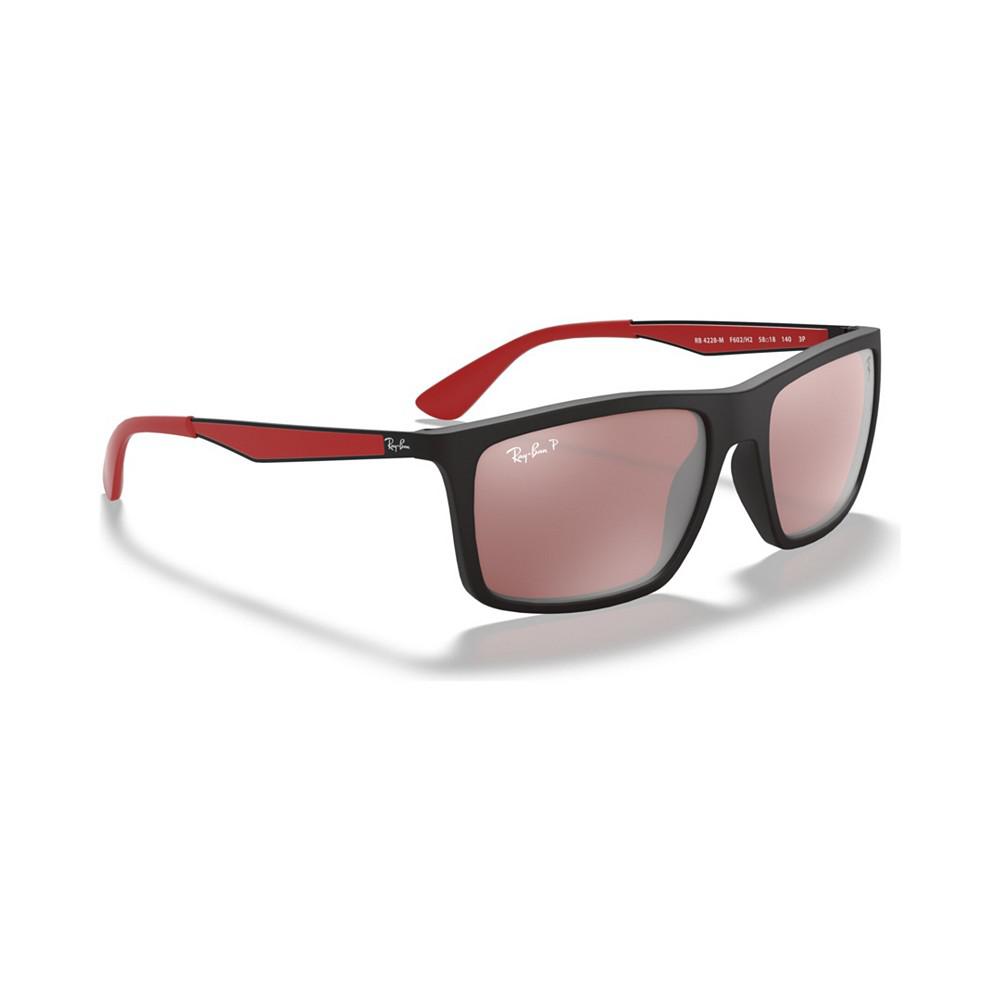 Men's Polarized Sunglasses, RB4228M Scuderia Ferrari Collection 58商品第4张图片规格展示