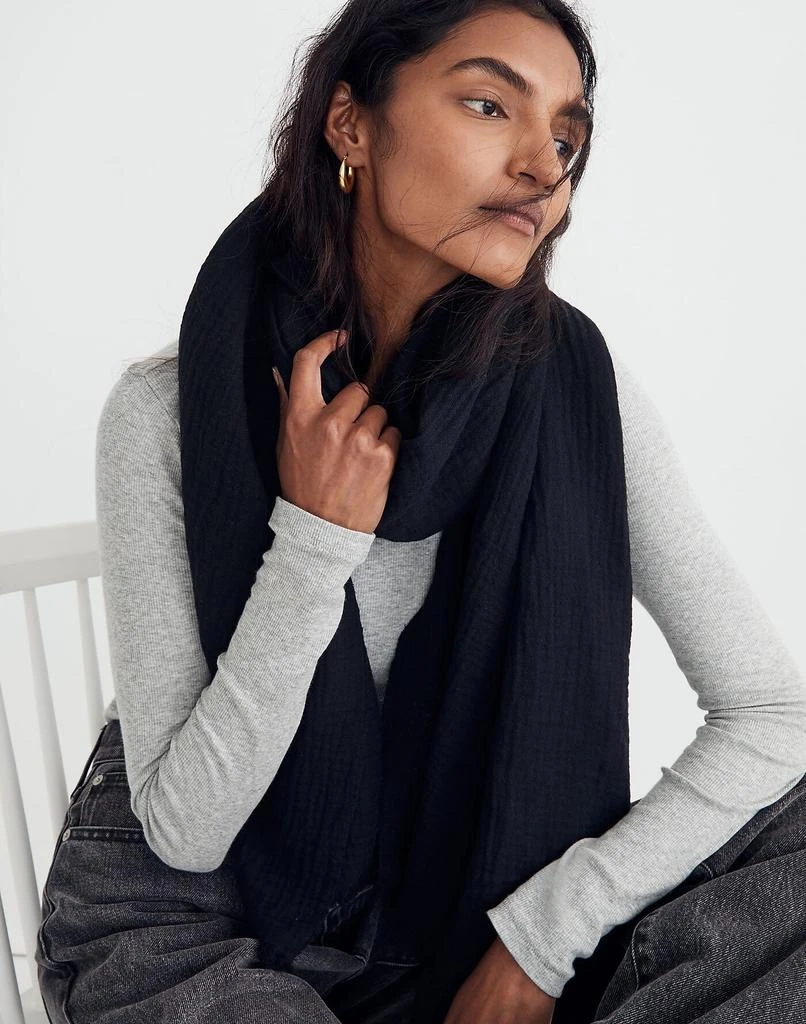 商品Madewell|Lightspun Oversized Scarf,价格¥319,第3张图片详细描述