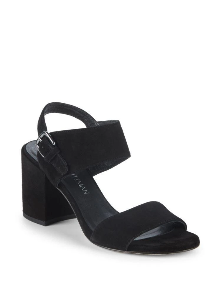 商品Stuart Weitzman|Partingo Suede Slingback Sandals,价格¥1104,第1张图片