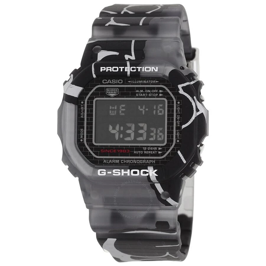 商品Casio|G-Shock 5000 Series Alarm Quartz Digital Black Dial Watch DW-5000SS-1DR,价格¥1246,第1张图片