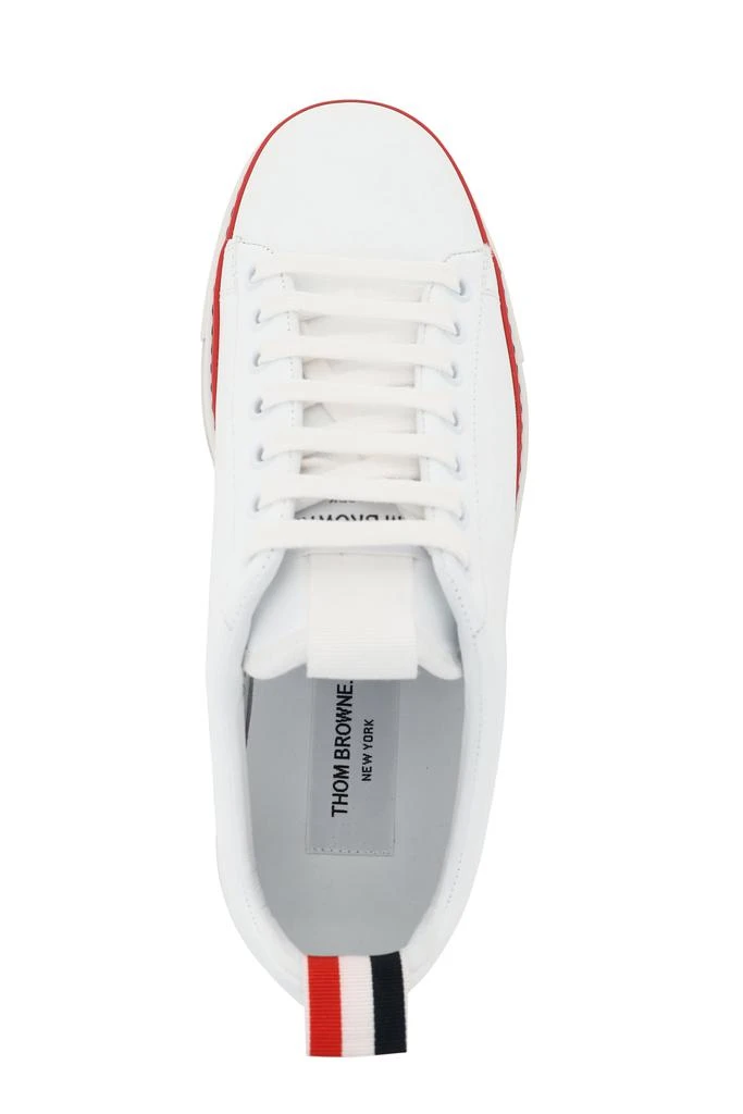 商品Thom Browne|LEATHER LOW-TOP SNEAKERS,价格¥2879,第3张图片详细描述