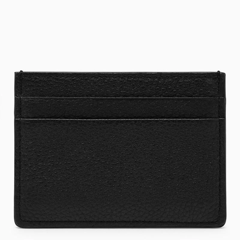 商品Valentino|Vlogo black grained leather card holder,价格¥1980,第2张图片详细描述