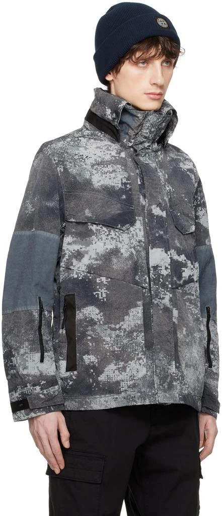 商品Stone Island|Gray Dissolving Grid Jacket,价格¥12078,第2张图片详细描述