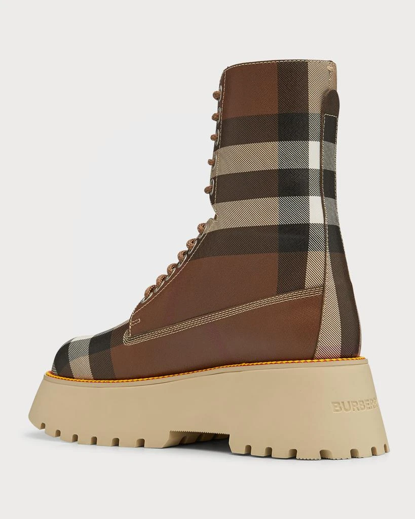 商品Burberry|Mason Check Platform Hiker Boots,价格¥3554,第4张图片详细描述