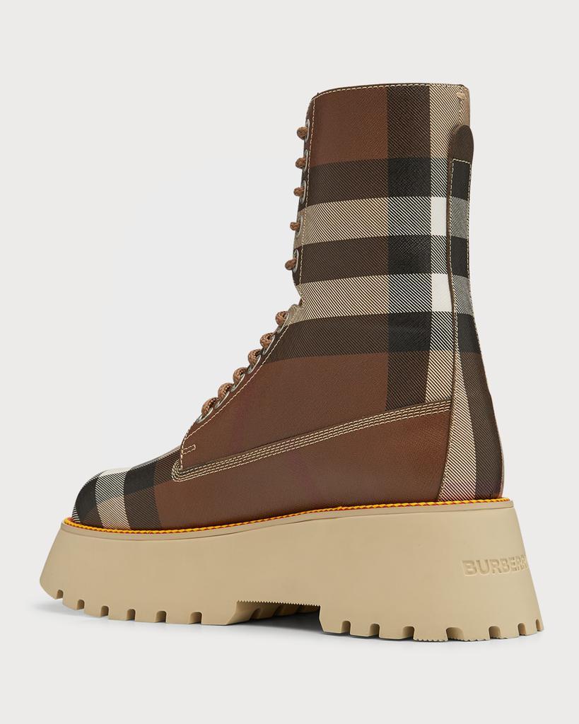 商品Burberry|Mason Check Platform Hiker Boots,价格¥8270,第6张图片详细描述