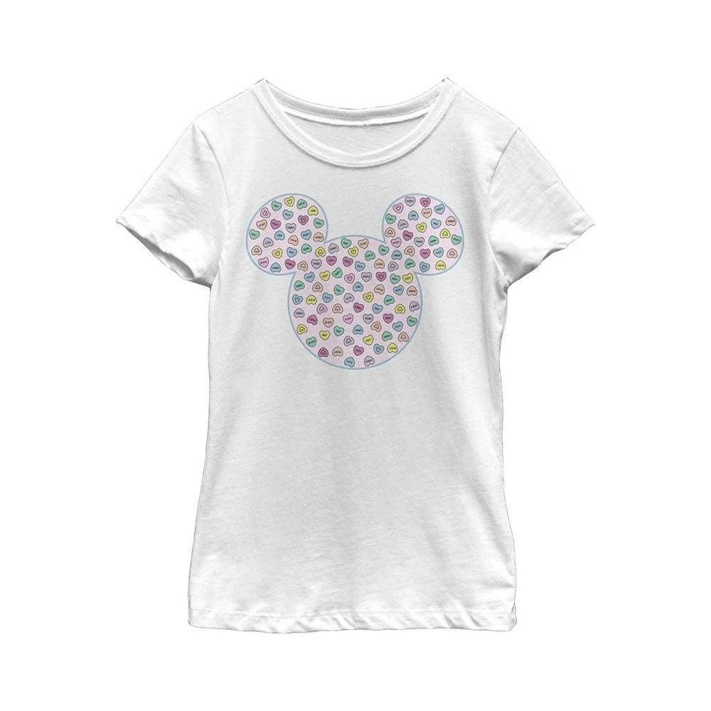 商品Disney|Girl's Mickey & Friends Candy Hearts Filled Logo  Child T-Shirt,价格¥202,第1张图片