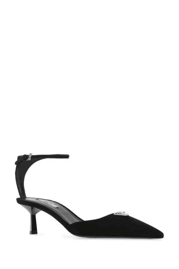 商品Prada|PRADA heeled shoes in black suede,价格¥6221,第2张图片详细描述