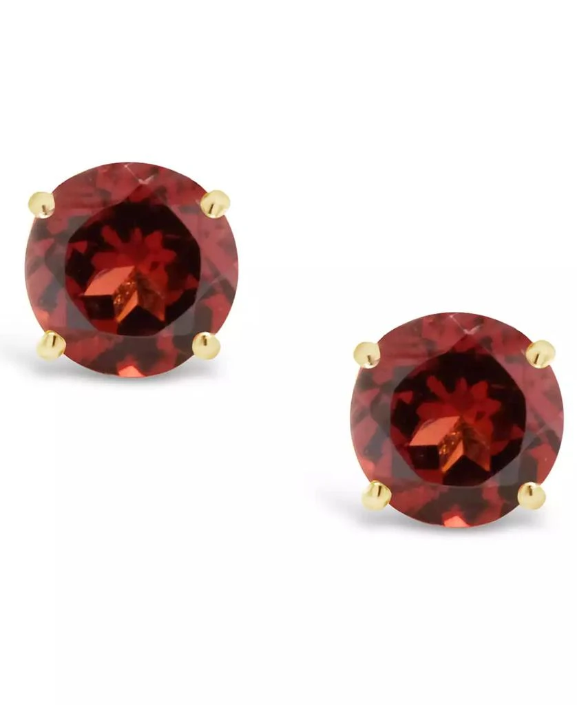 商品Macy's|Garnet (1-1/5 ct. t.w.) Stud Earrings in 14K Yellow Gold,价格¥4080,第3张图片详细描述