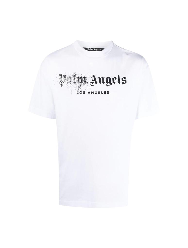 Palm Angels Rhinestonesprayed Classic Tee商品第1张图片规格展示