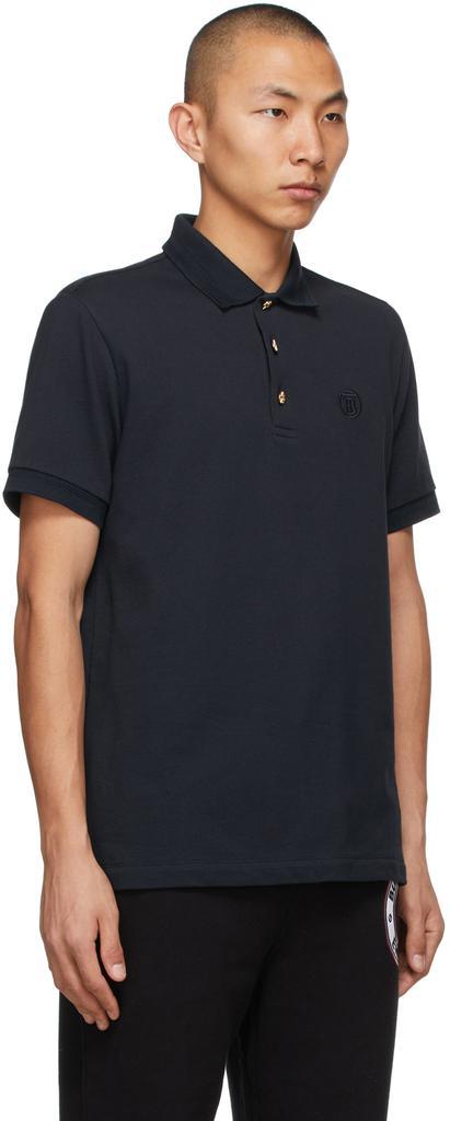 商品Burberry|Navy Button Detail Burton Polo,价格¥2549,第4张图片详细描述