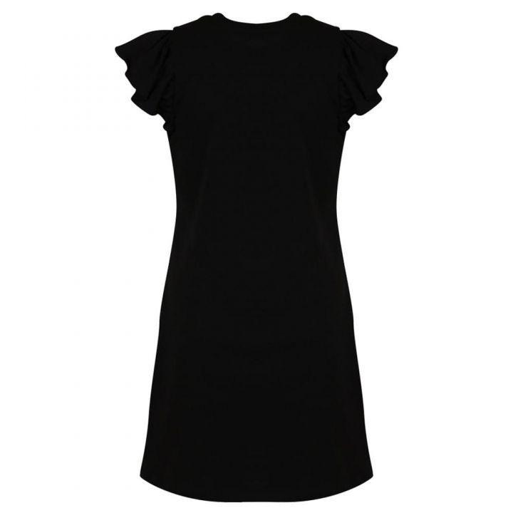 商品PINKO|Ruffle Sleeve Black Dress,价格¥150,第5张图片详细描述