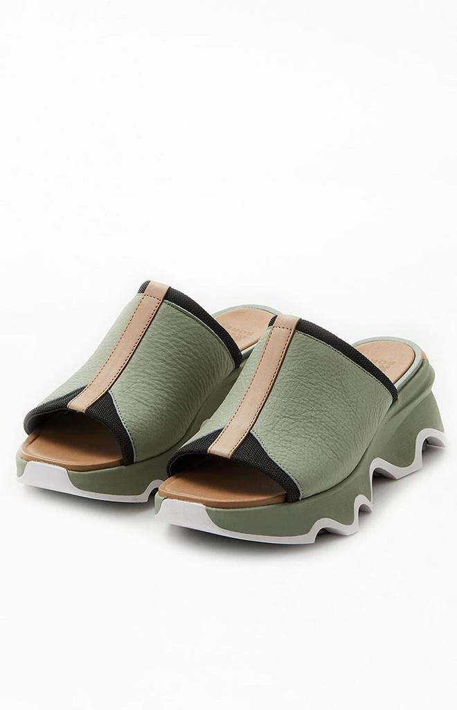 商品SOREL|Women's Olive Kinetic Impact Slide Sandals,价格¥672,第2张图片详细描述