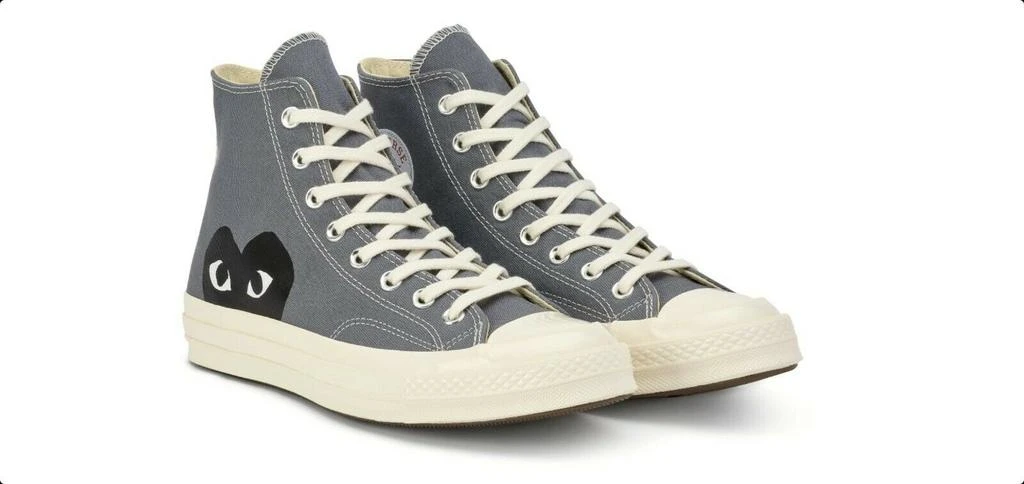 商品Comme des Garcons|COMME DES GARCONS PLAY X CONVERSE CHUCK TAYLOR HIGH TOP SNEAKERS,价格¥1103,第3张图片详细描述