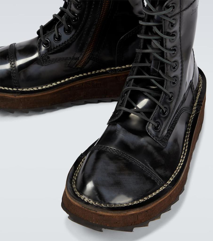 Platform leather boots商品第3张图片规格展示