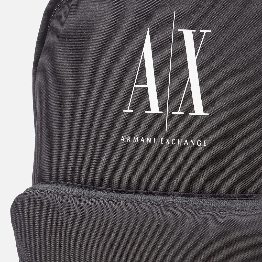 商品Armani Exchange|Armani Exchange Men's AX Logo Nylon Backpack - Black,价格¥605,第4张图片详细描述