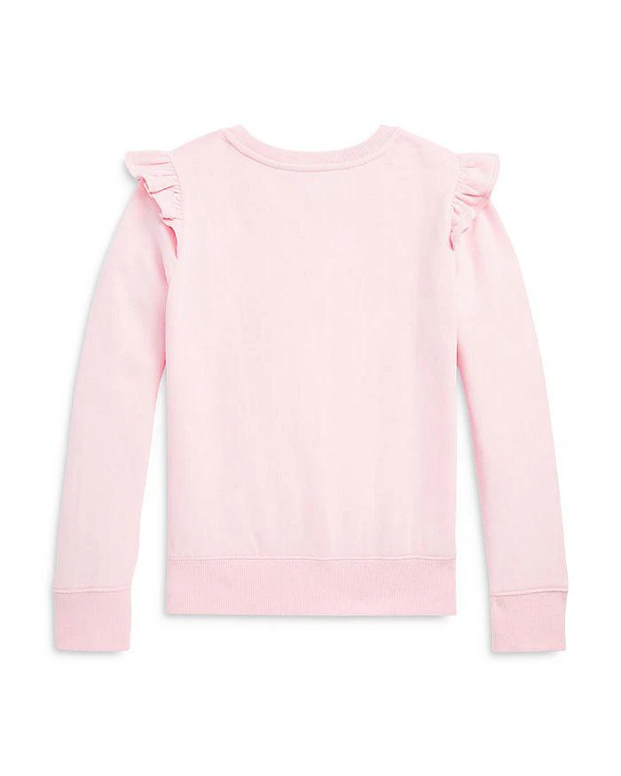 商品Ralph Lauren|Girls' Ruffled Fleece Sweatshirt - Big Kid,价格¥268,第2张图片详细描述