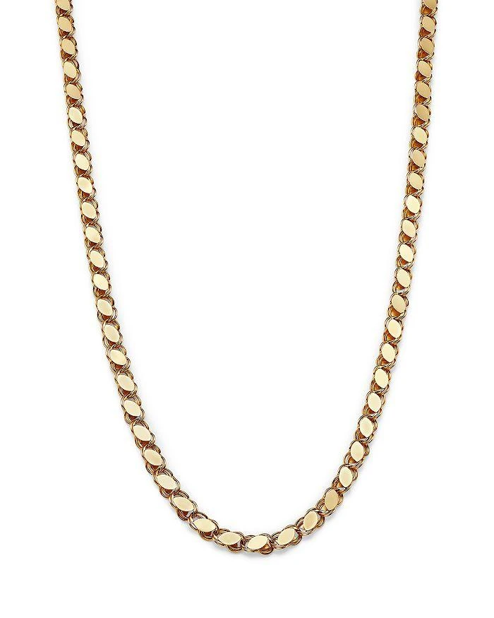 商品Alberto Amati|14K Yellow Gold High-Polished Wide Link Collar Necklace, 18",价格¥10965,第1张图片详细描述