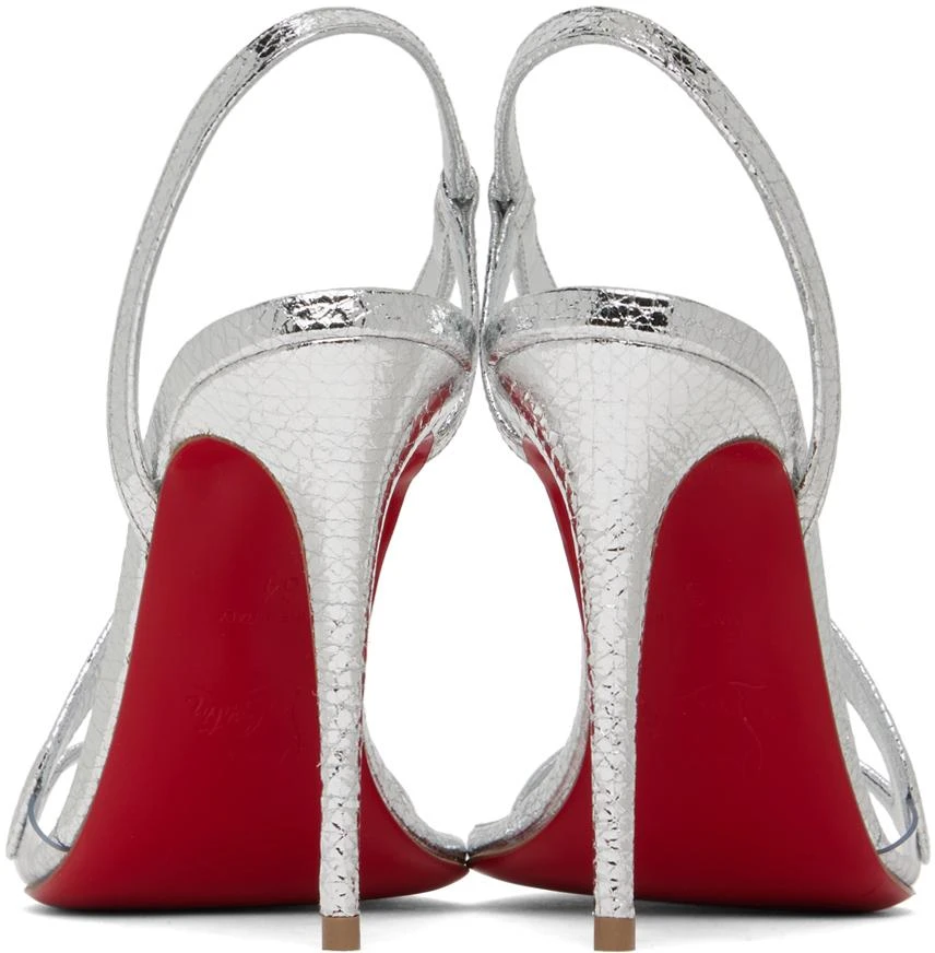 商品Christian Louboutin|Silver Rosalie Heeled Sandals,价格¥6955,第2张图片详细描述