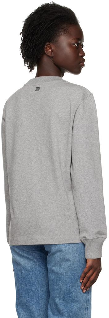 Gray Ami De Cœur Long Sleeve T-Shirt商品第3张图片规格展示