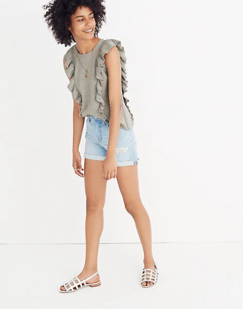 商品Madewell|Ruffled Sweater Tank,价格¥317,第2张图片详细描述