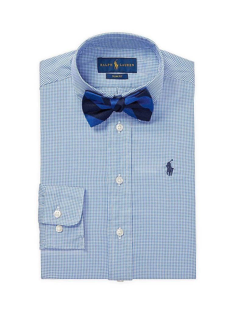 商品Ralph Lauren|Little Boy's & Boy's Broadcloth Button-Front Dress Shirt,价格¥384,第2张图片详细描述