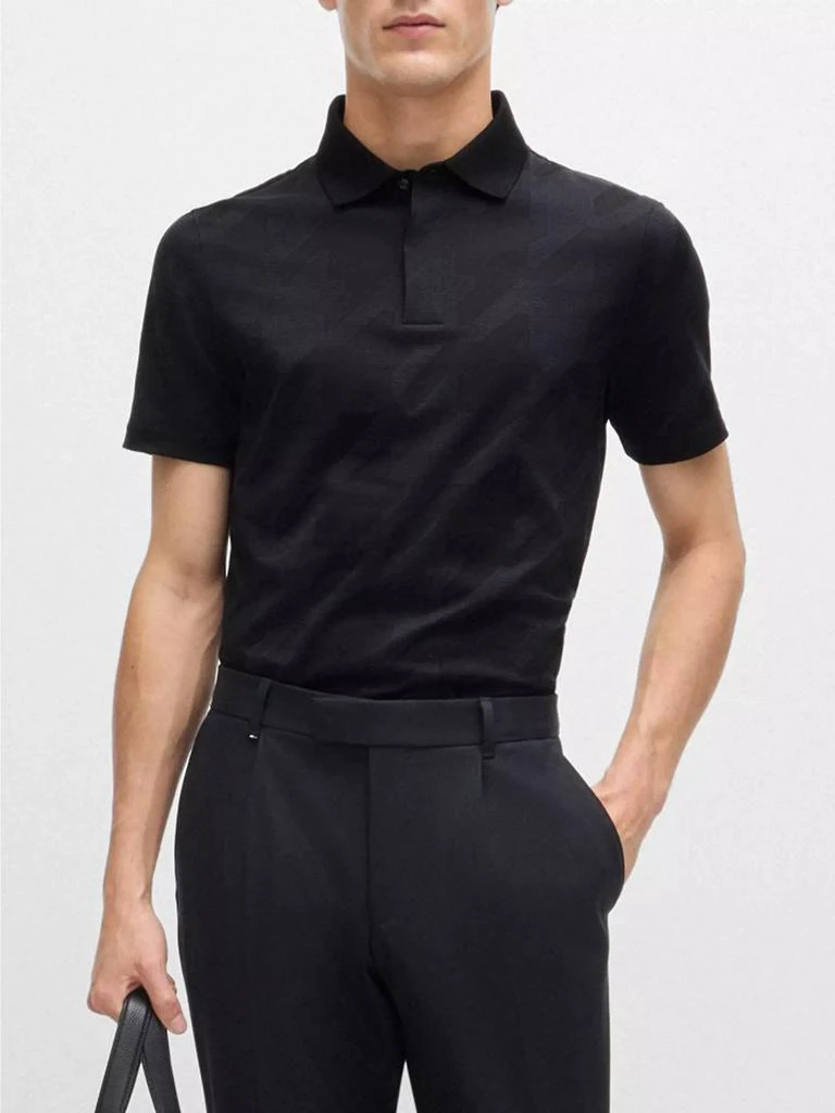 商品Hugo Boss|Mercerized Cotton Slim Fit Polo Shirt,价格¥746,第2张图片详细描述