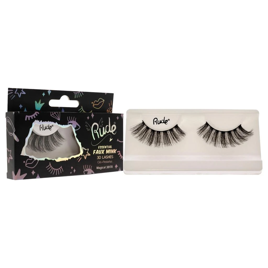 商品Rude Cosmetics|Essential Faux Mink 3D Lashes - Magical by Rude Cosmetics for Women - 1 Pc Pair,价格¥101,第2张图片详细描述