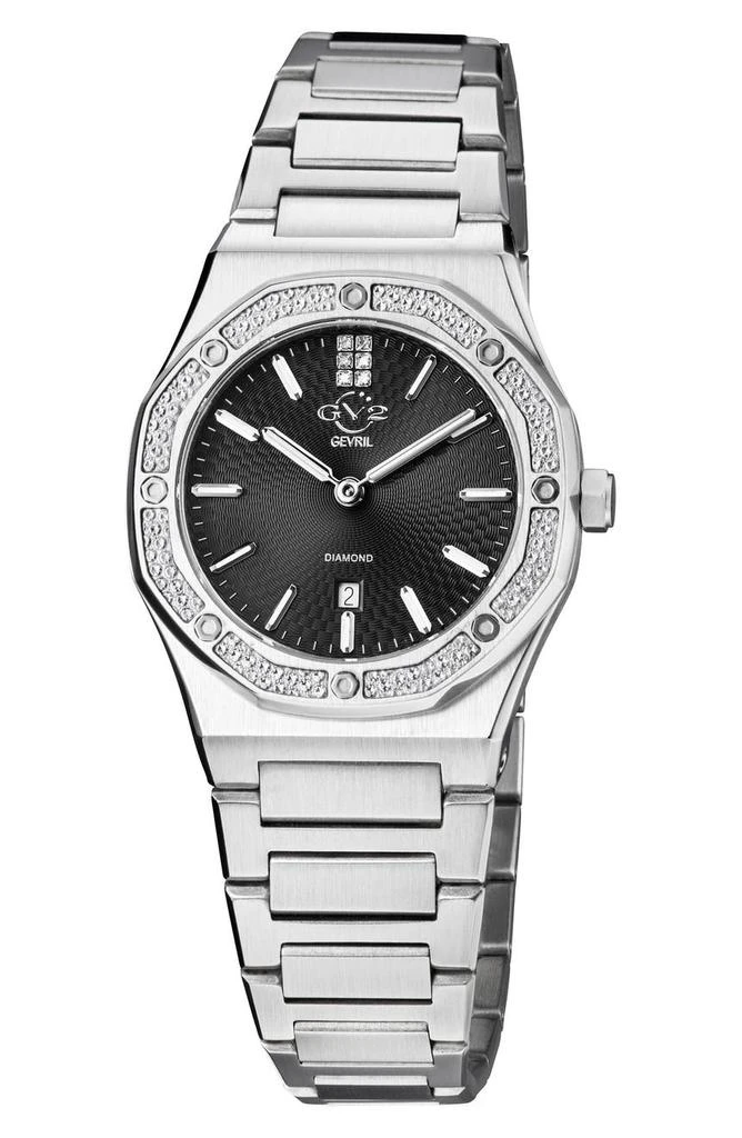 商品Gevril|GV2 Palmanova Diamond Dial Bracelet Watch, 33mm,价格¥788,第1张图片