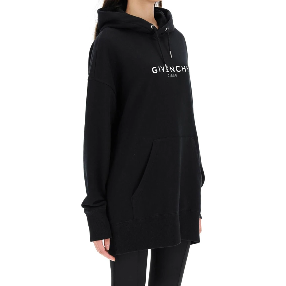 GIVENCHY 女士黑色棉质连帽卫衣 BWJ01Z3Z5W-001 商品