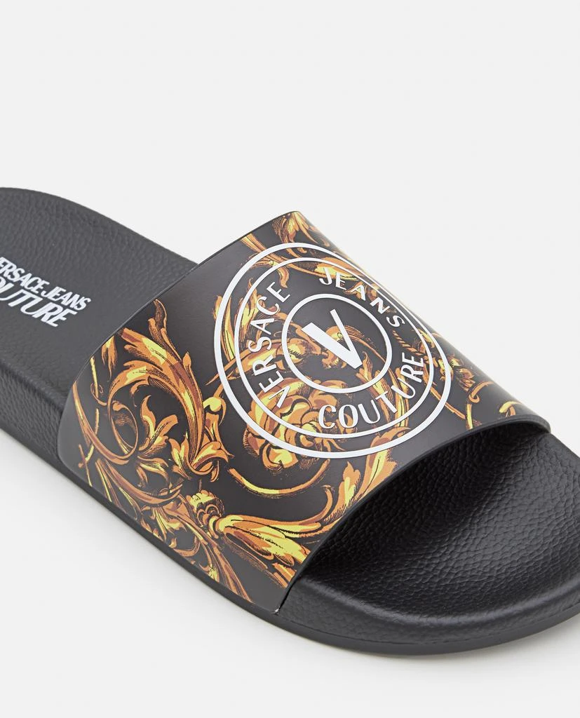 商品Versace|BAROQUE PRINT RUBBER SLIDES,价格¥635,第4张图片详细描述