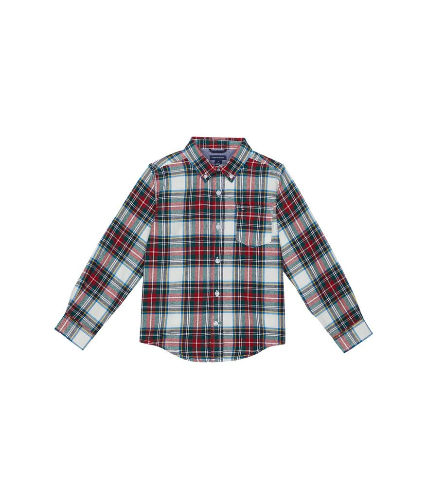 商品Tommy Hilfiger|Multi Plaid Long Sleeve Button-Down Shirt (Little Kids),价格¥222,第1张图片