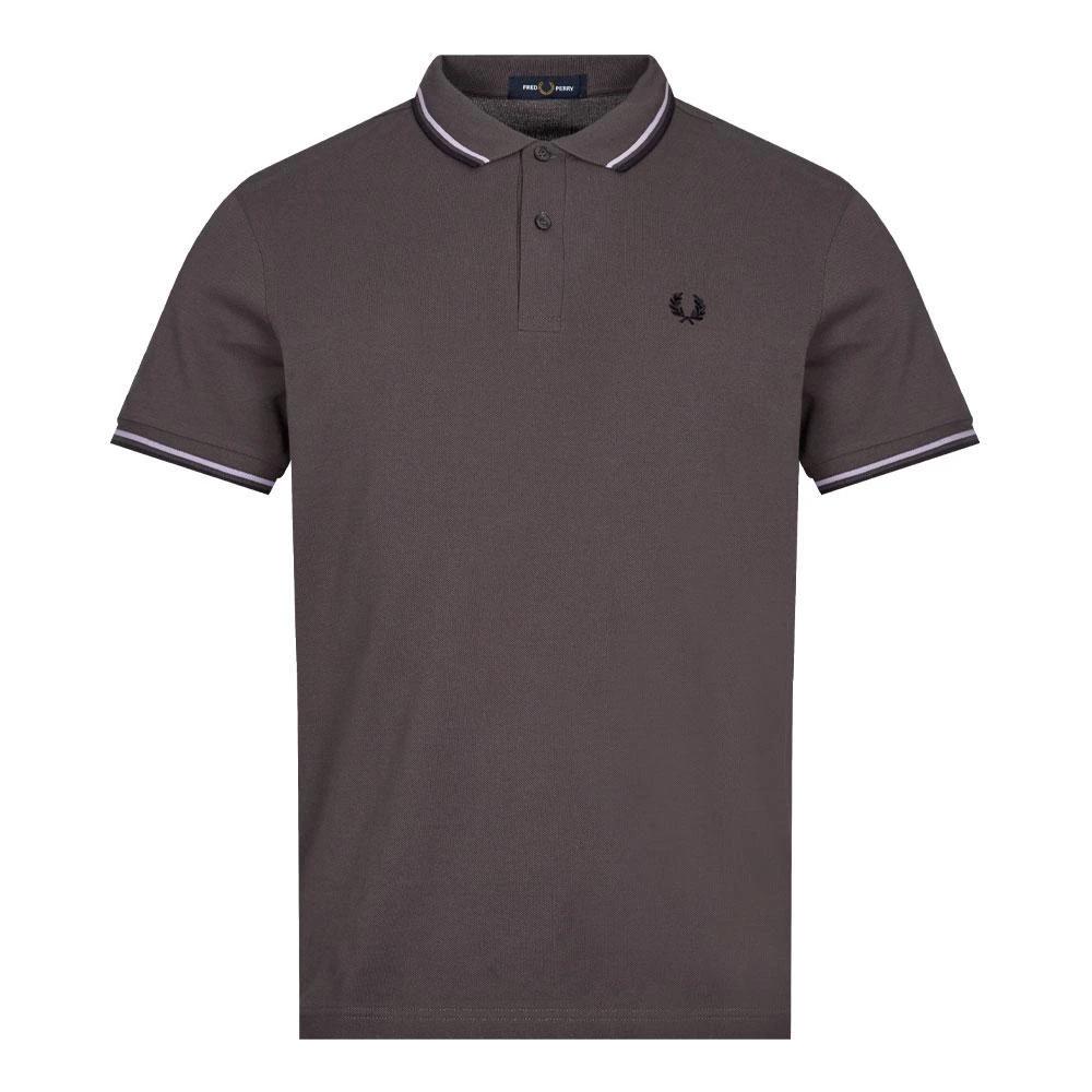 商品Fred Perry|Fred Perry Twin Tipped Polo Shirt - Gunmetal,价格¥270,第1张图片