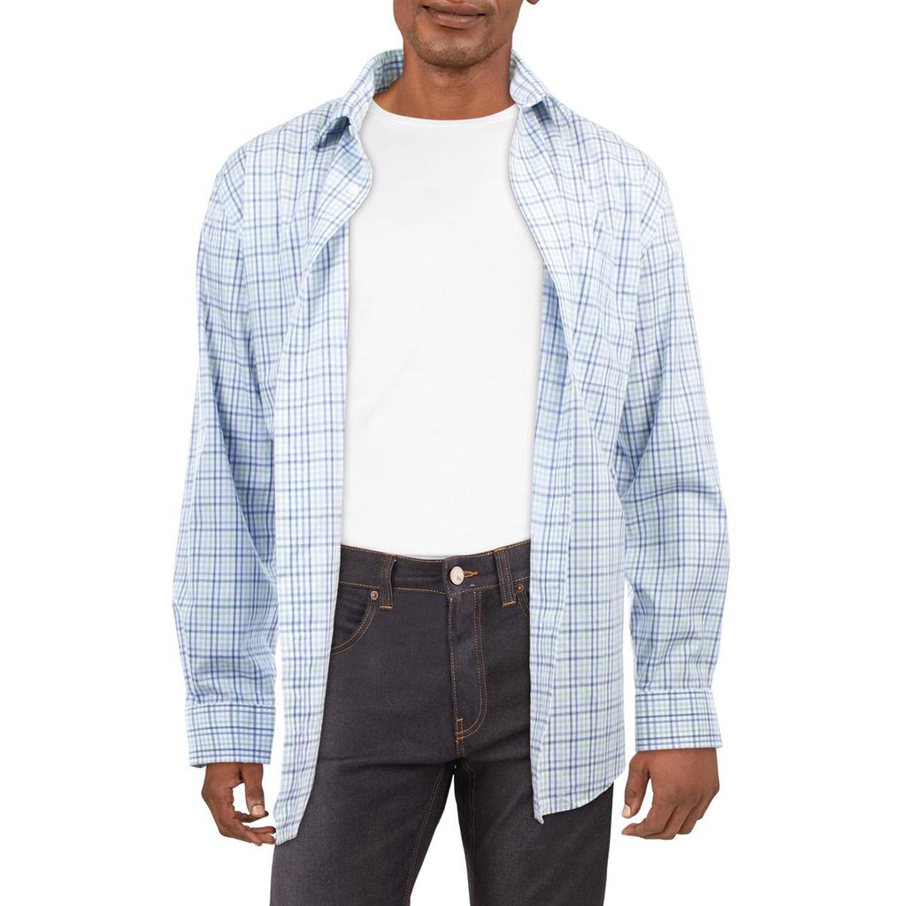 Lauren Ralph Lauren Mens Plaid Cotton Button-Down Shirt商品第1张图片规格展示