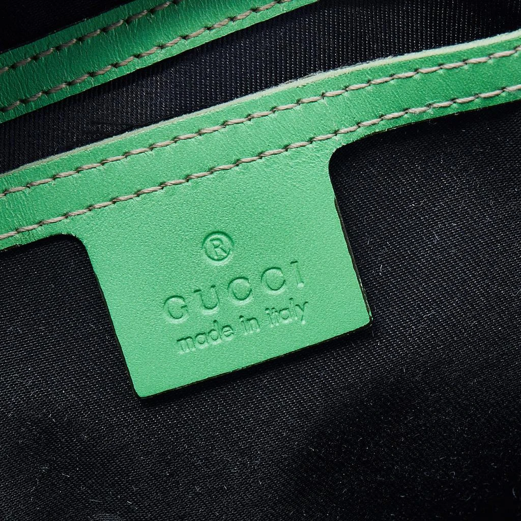 Gucci White/Green GG Supreme Canvas And Leather Medium Web Stripe Joy Boston Bag 商品