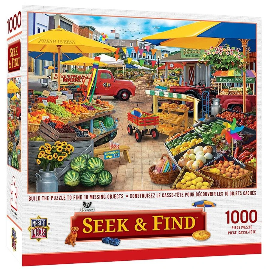 商品Masterpieces Puzzles|Market Square 1000 Piece Puzzle,价格¥149,第1张图片