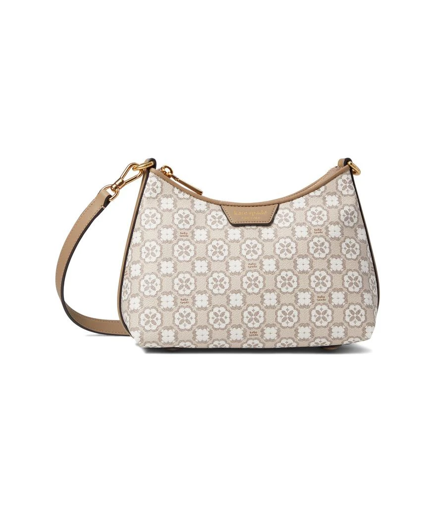 商品Kate Spade|Spade Flower Monogram Coated Canvas Top Zip Crossbody,价格¥1353,第1张图片