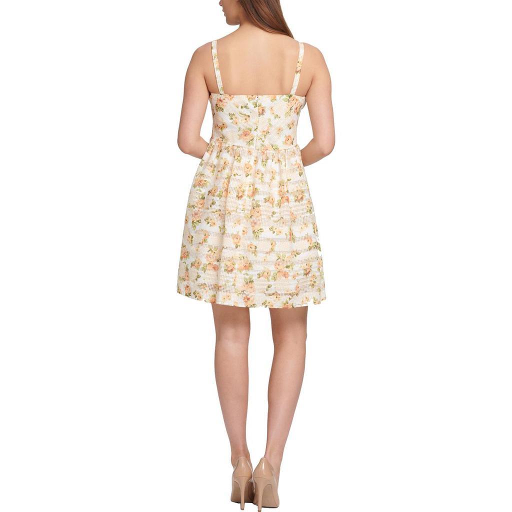 商品Kensie|Kensie Womens Floral Print Fit & Flare Casual Dress,价格¥68,第4张图片详细描述