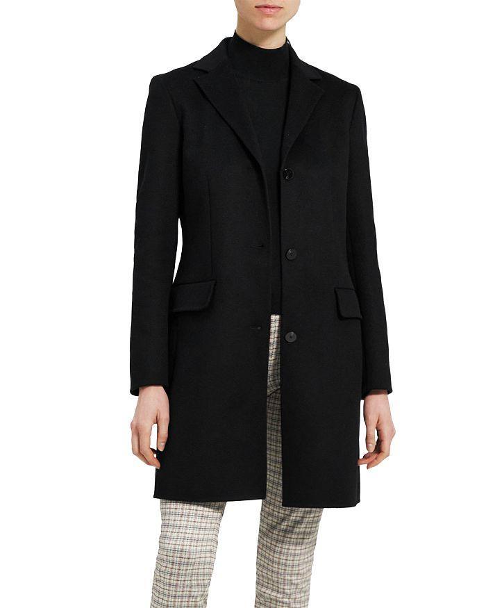 商品Theory|Single Breasted Wool & Cashmere Blend Coat,价格¥3918,第3张图片详细描述