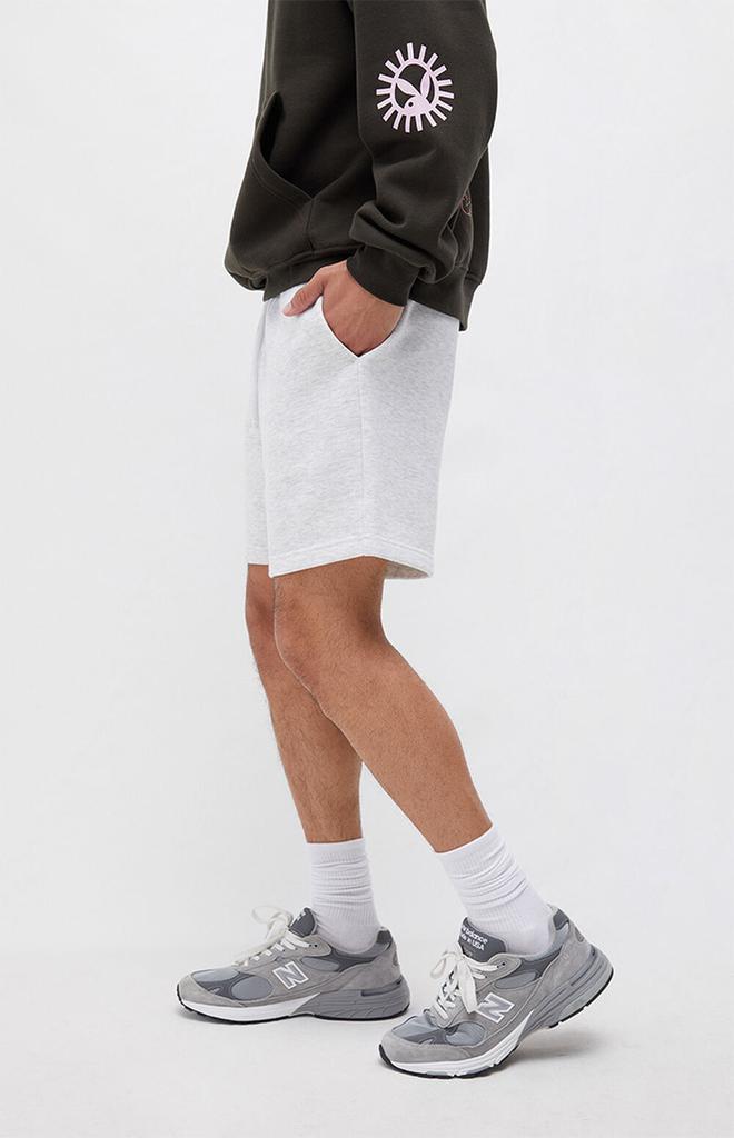 商品PacSun|White Heather Basic Fleece Sweat Shorts,价格¥183,第5张图片详细描述