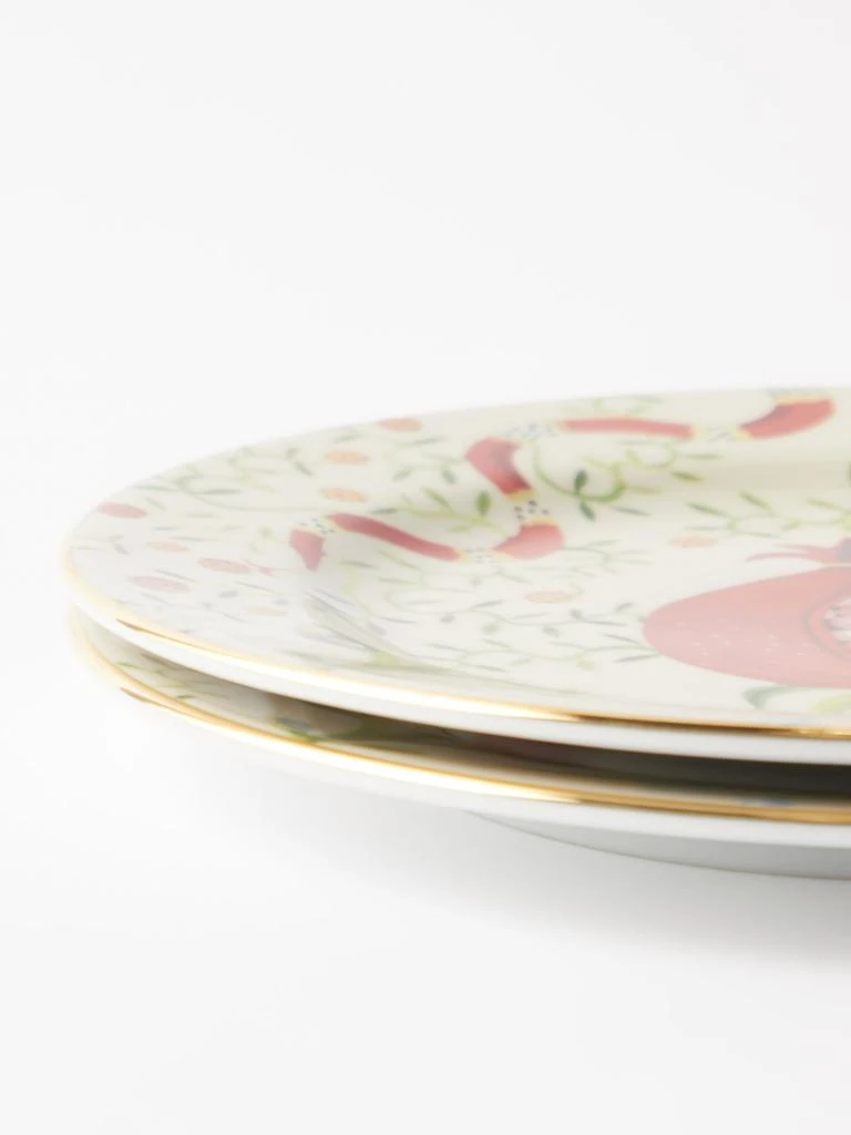 商品LA DOUBLE J|Set of two fruit-print porcelain dessert plates,价格¥1447,第3张图片详细描述