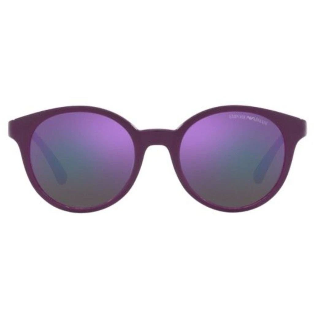 商品Emporio Armani|Emporio Armani Women's Sunglasses - Violet Round Frame Purple Lens | 4185 51154V,价格¥357,第3张图片详细描述