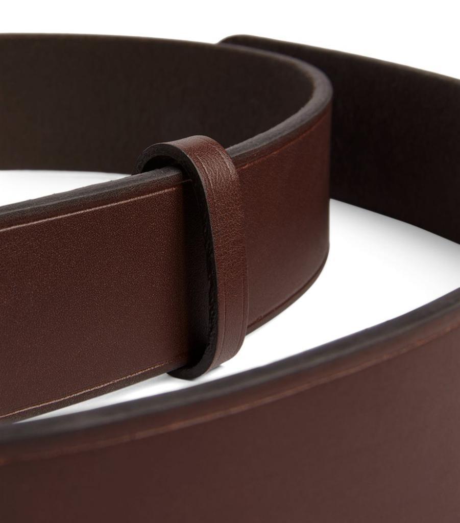 商品Ralph Lauren|Leather Polo Pony Plaque Belt,价格¥693,第5张图片详细描述