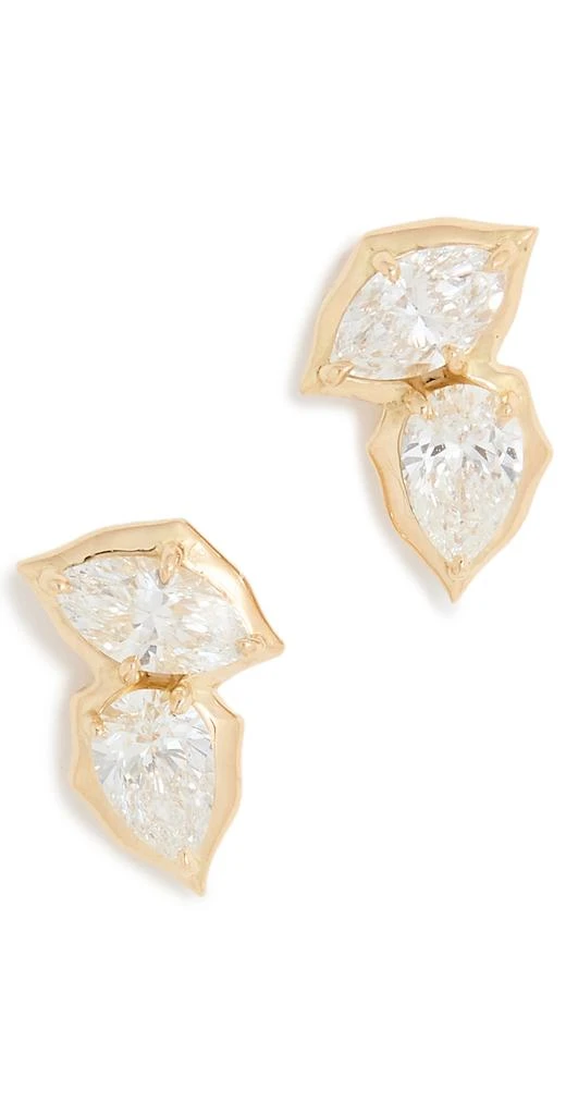 商品Jade Trau|Jade Trau 18k Poppy 耳钉,价格¥34053,第1张图片