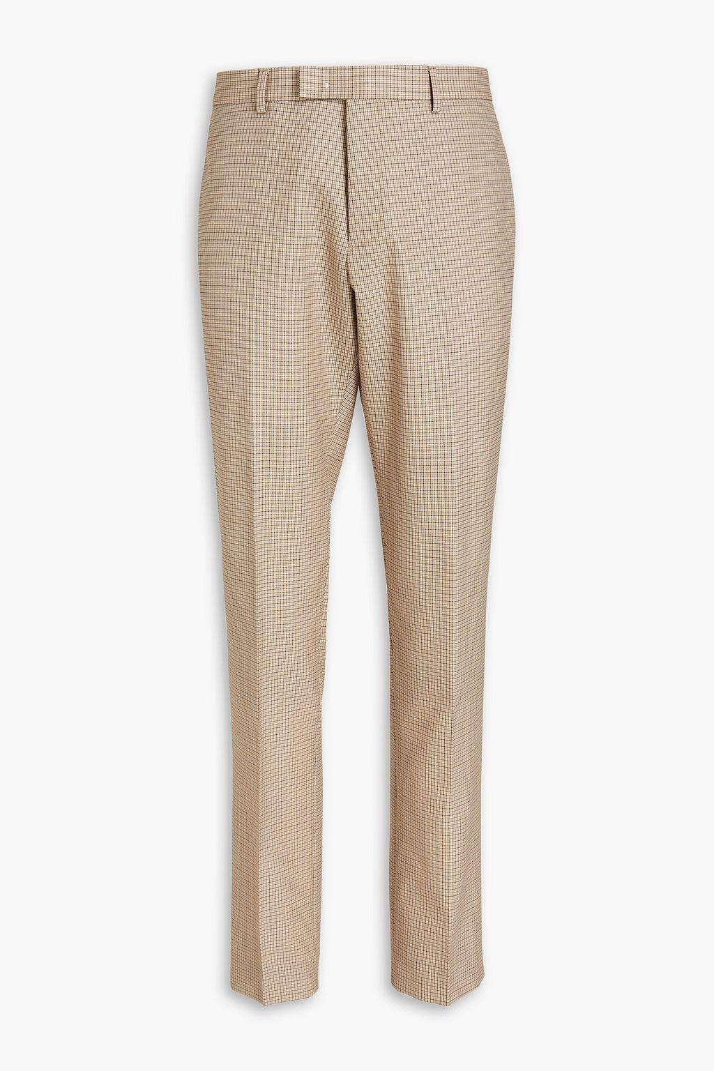 Gingham wool-canvas suit pants商品第1张图片规格展示