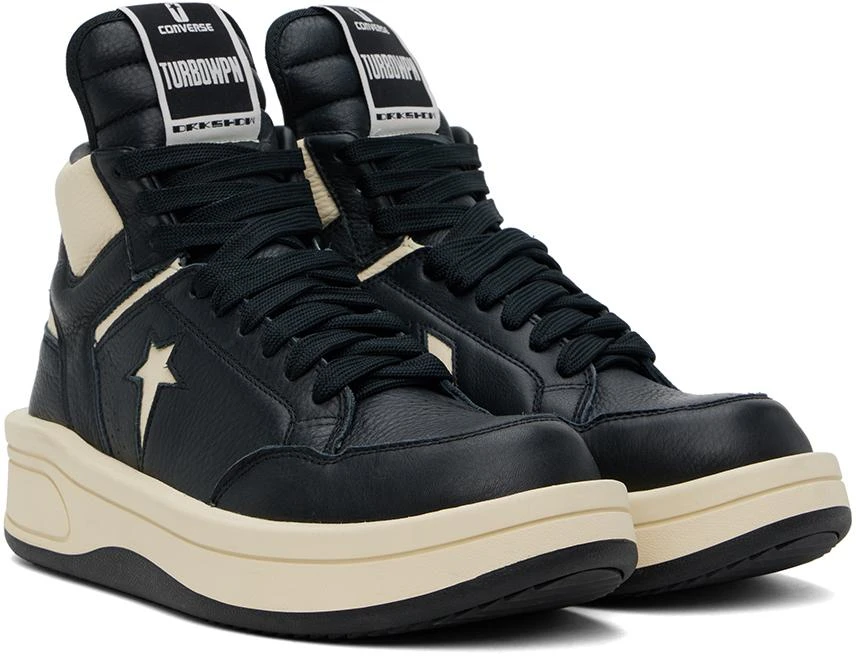 商品Rick Owens|Black Converse Edition TURBOWPN Mid Sneakers,价格¥1467,第4张图片详细描述