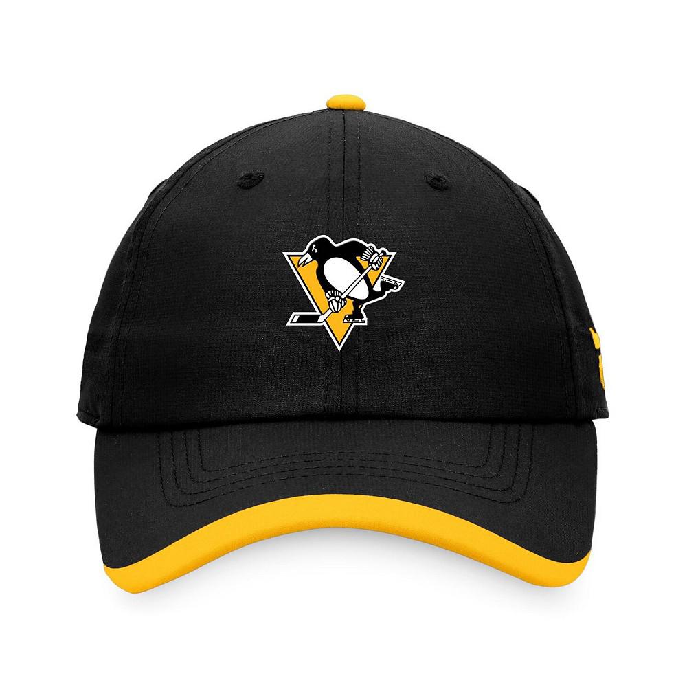 Men's Branded Black Pittsburgh Penguins Authentic Pro Rink Pinnacle Adjustable Hat商品第4张图片规格展示