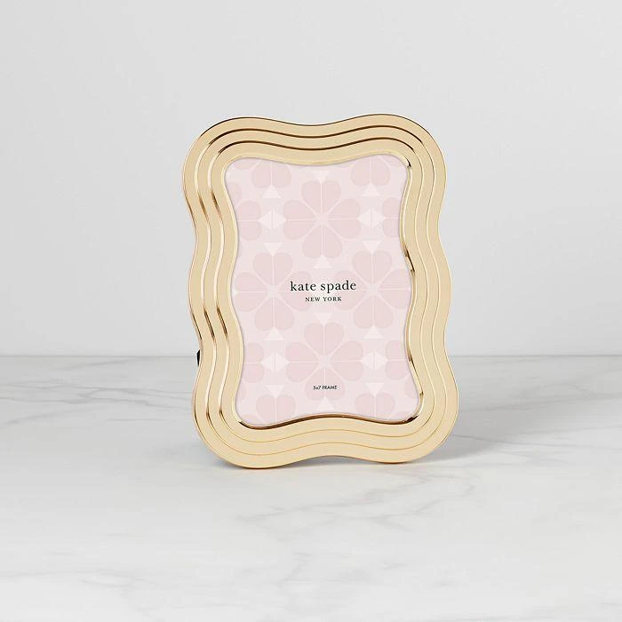 商品Kate Spade|South Street Gold Wavy Frame, 5" x 7",价格¥489,第3张图片详细描述